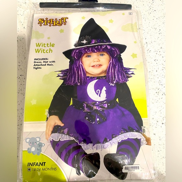 Spirit Wittle Witch Infant Costume - Purple and Black - Picture 1 of 5